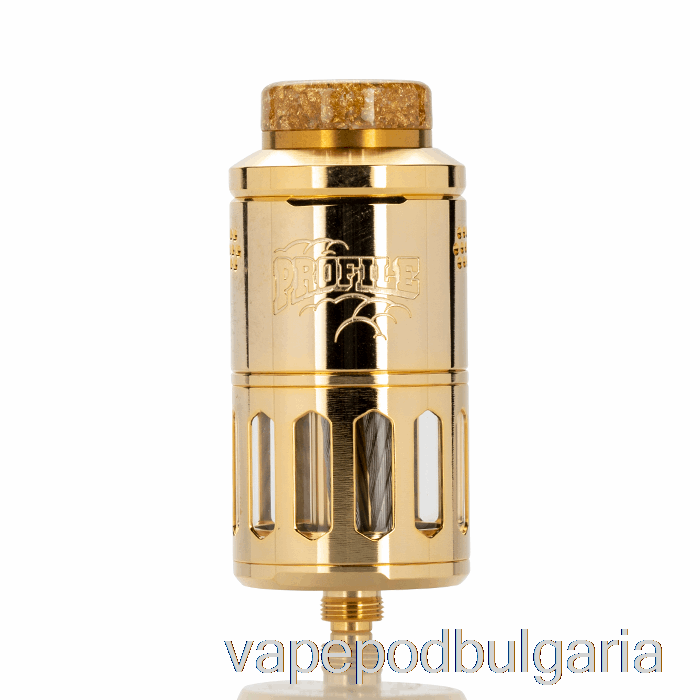 Vape 10000 Дръпки Wotofo Profile 25mm Rdta Gold